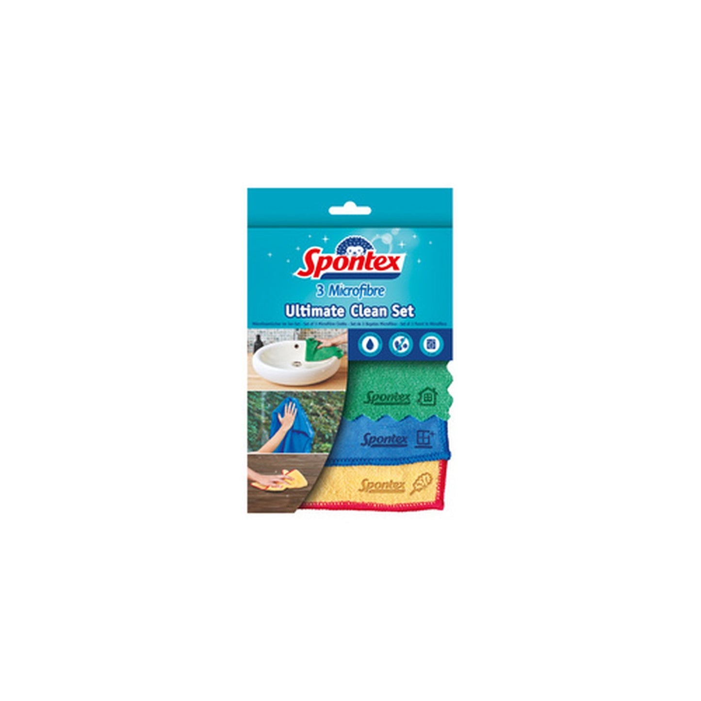 Spontex Chiffon microfibres Ultimate Clean, set de 3