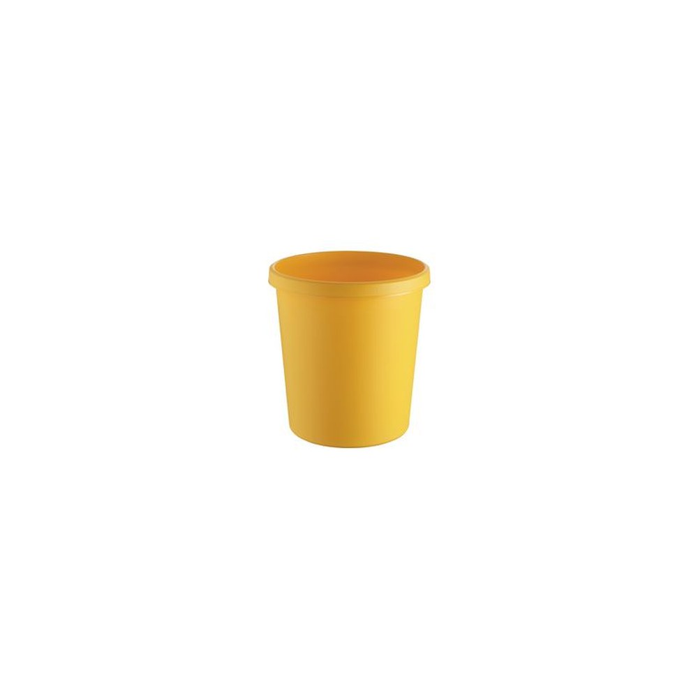 helit Corbeille à papier "the german", 18 litres, PE, jaune