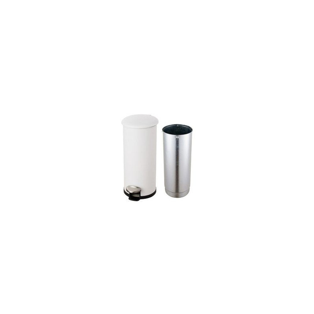 helit Poubelle à pédale "the zinc", 20 litres, argent