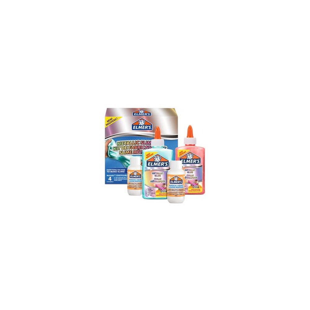 ELMER'S Slime Kit "Metallic Slime Kit", 4 pièces