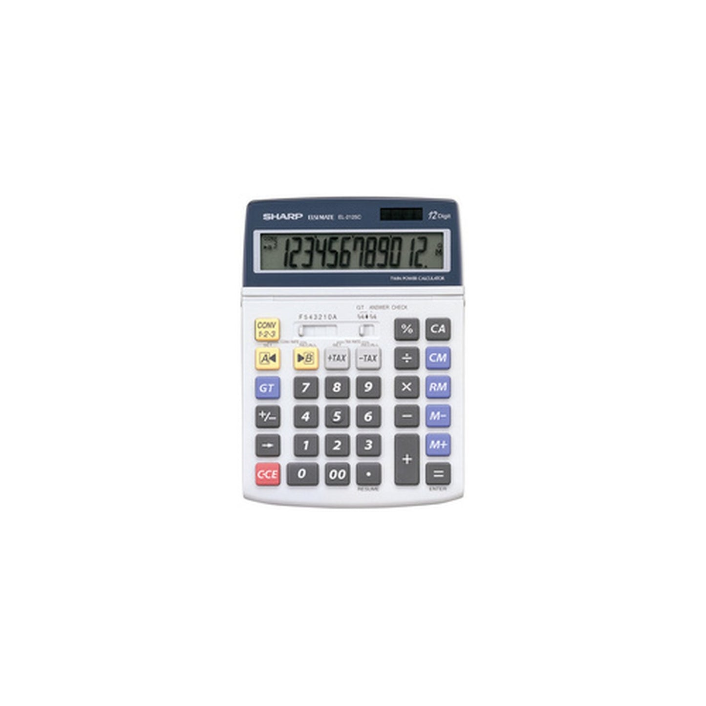 SHARP calculatrice de bureau EL-2125C alimentation solaire