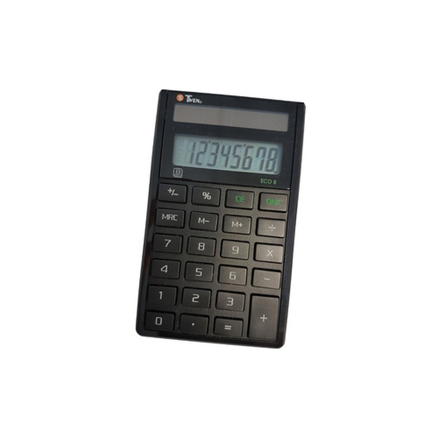 TWEN Calculatrice de bureau ECO 8, écran LCD à 8 chiffres,