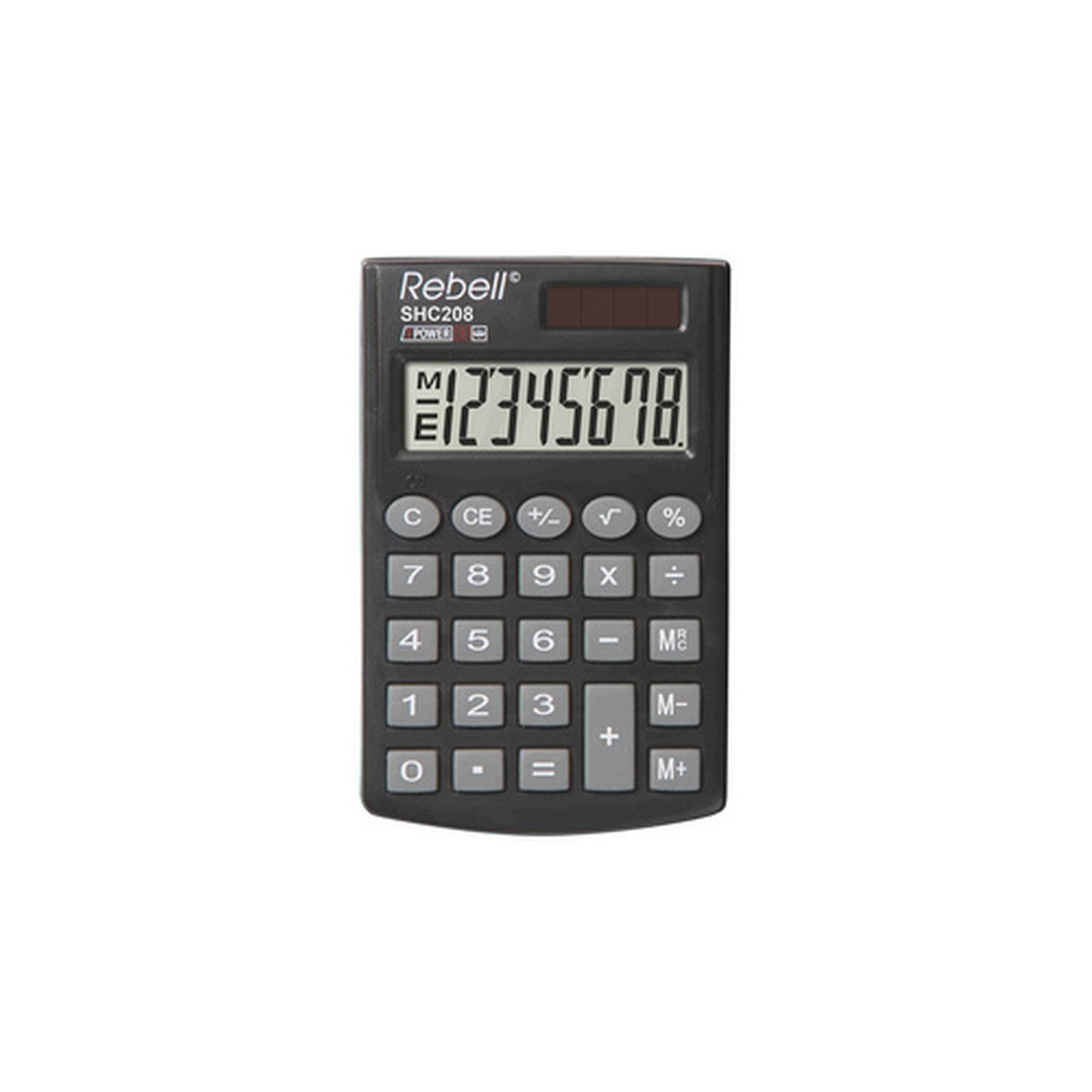 Rebell Calculatrice de poche SHC 208, noir