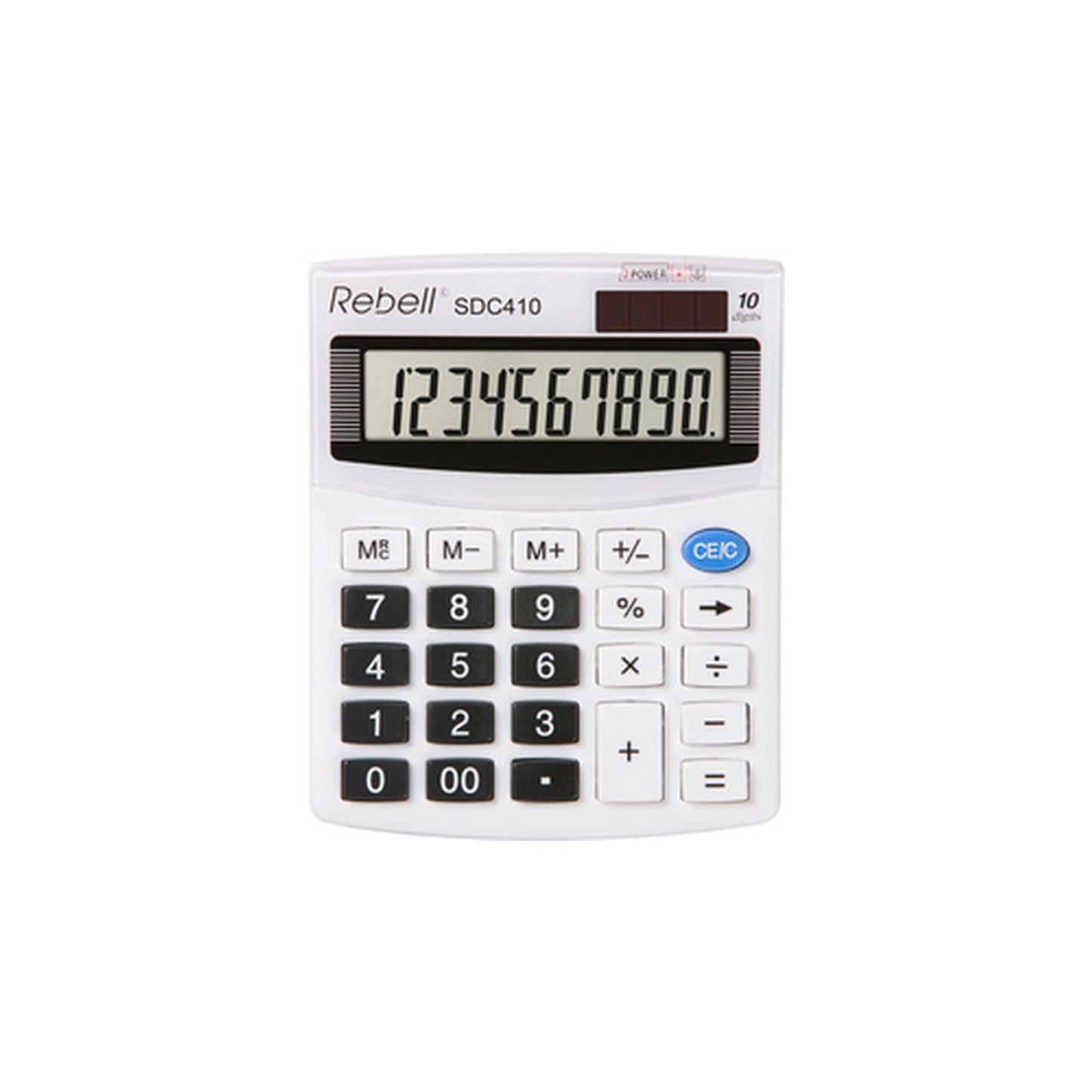 Rebell Calculatrice de bureau SDC 410, blanc