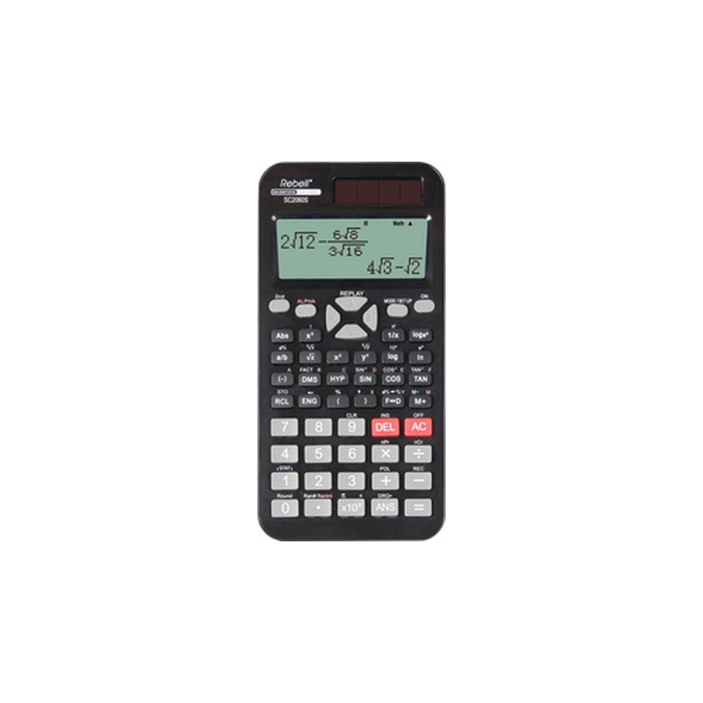 Rebell Calculatrice scolaire SC2060S, noir