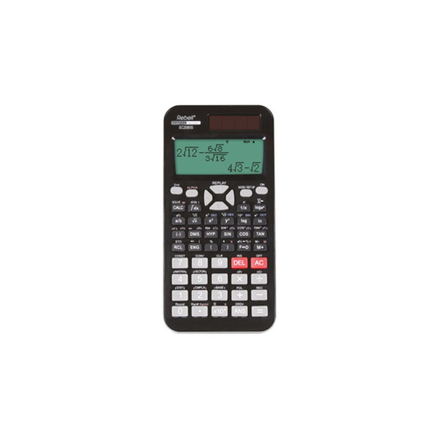 Rebell Calculatrice scolaire scientifique SC2080S, noir