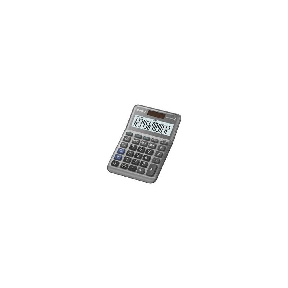 CASIO Calculatrice de bureau MS-120F, 12 chiffres, argent