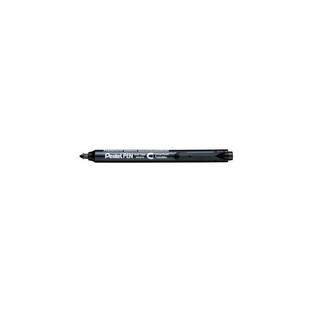 Pentel Marqueur permanent NXS15, rétractable, noir