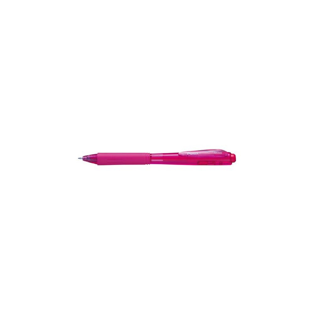 Pentel Stylo à bille rétractable BK440, rose