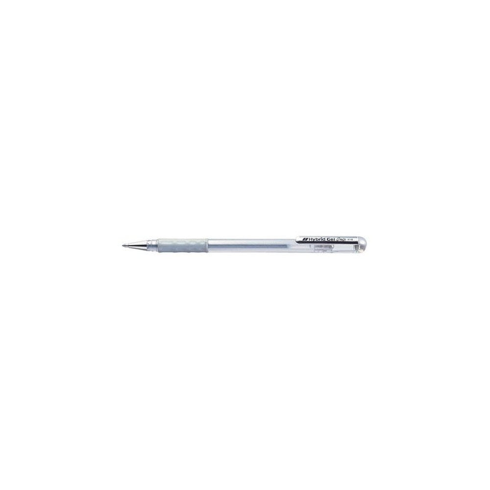 Pentel Stylo roller gel Hybrid Gel Grip Metallic K118,argent