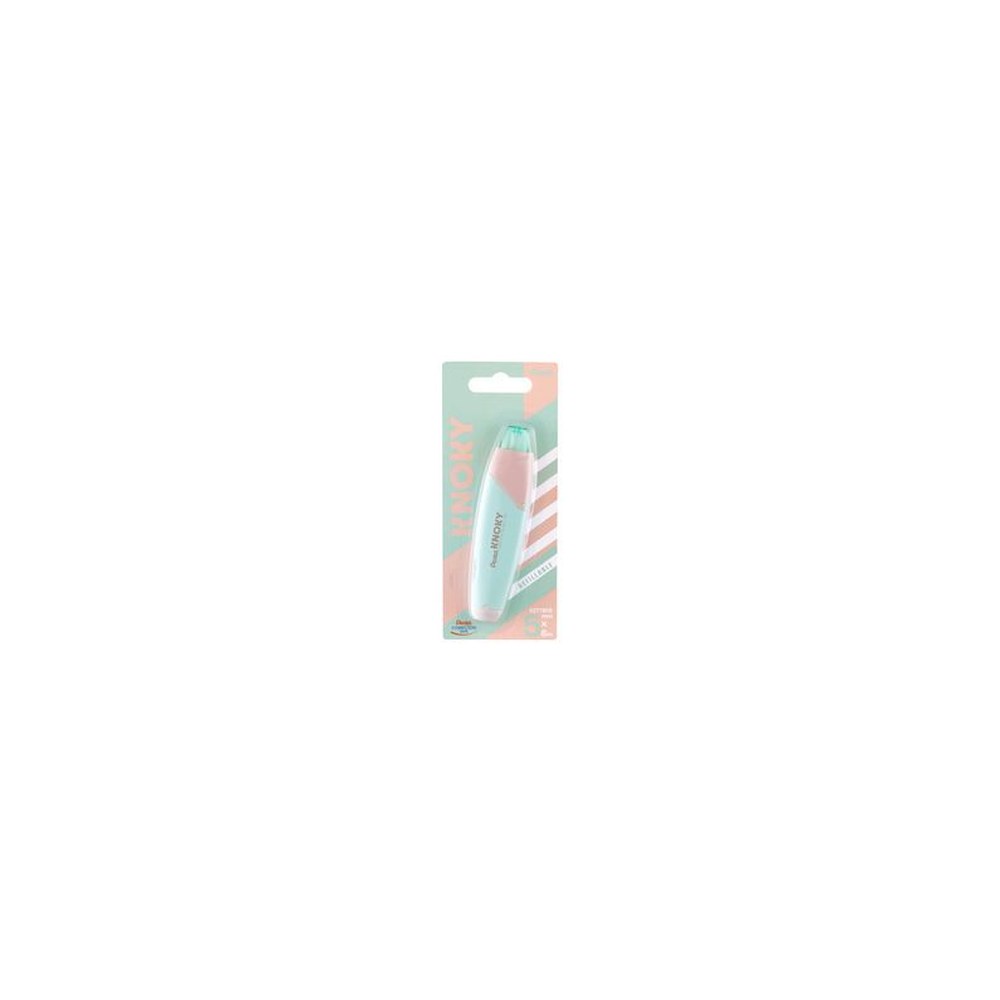 Pentel Ruban correcteur rétractable KNOKY, 5 mm x 6 m, vert