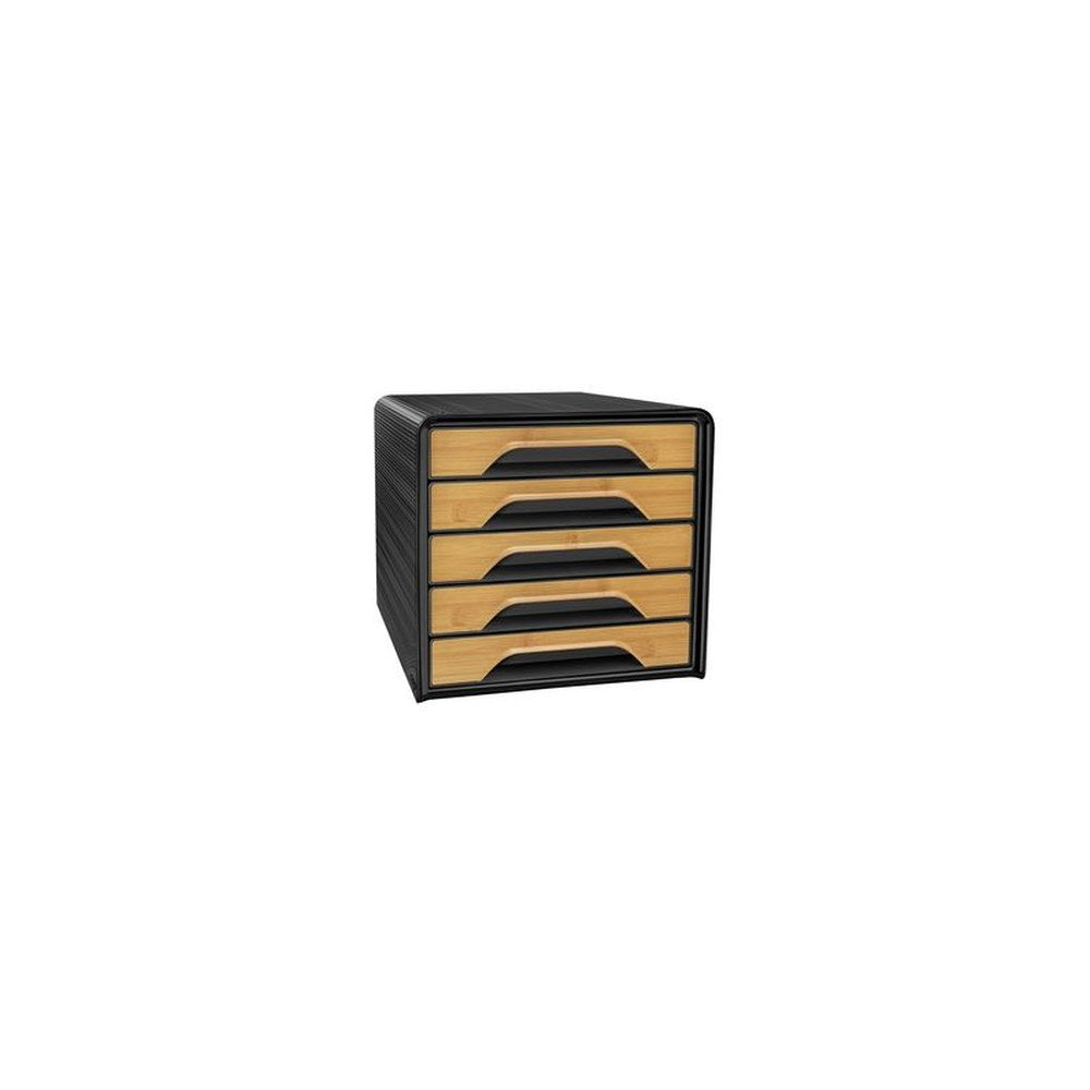 CEP Bloc de classement Smoove Silva, 5 tiroirs, noir/bambou