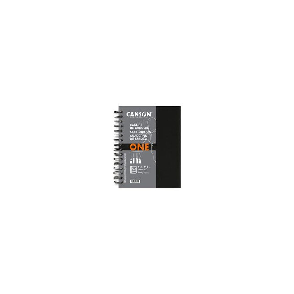 CANSON Carnet esquisse ARTBOOK ONE, 140 x 216 mm, noir