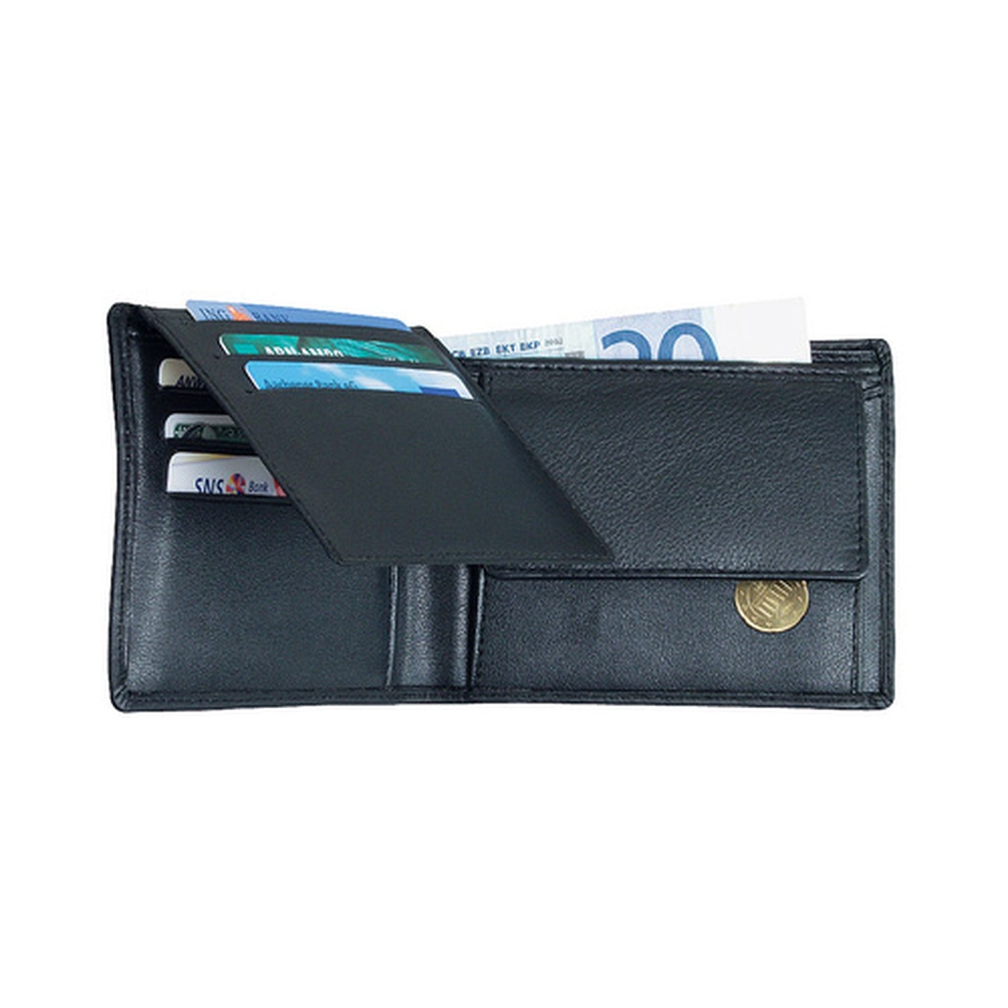 Alassio Portefeuille classique, cuir, noir