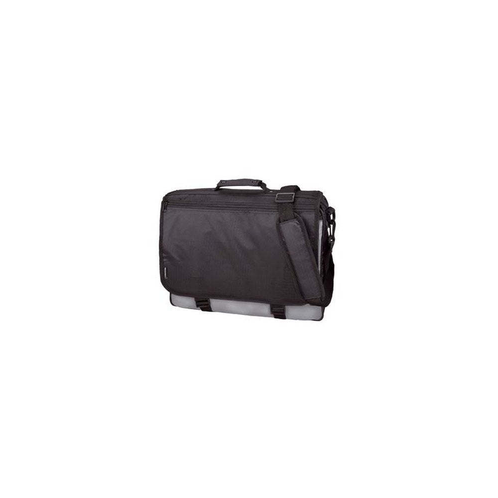 LiGHTPAK Sac à bandoulière "WAVE", Polyester, noir/gris