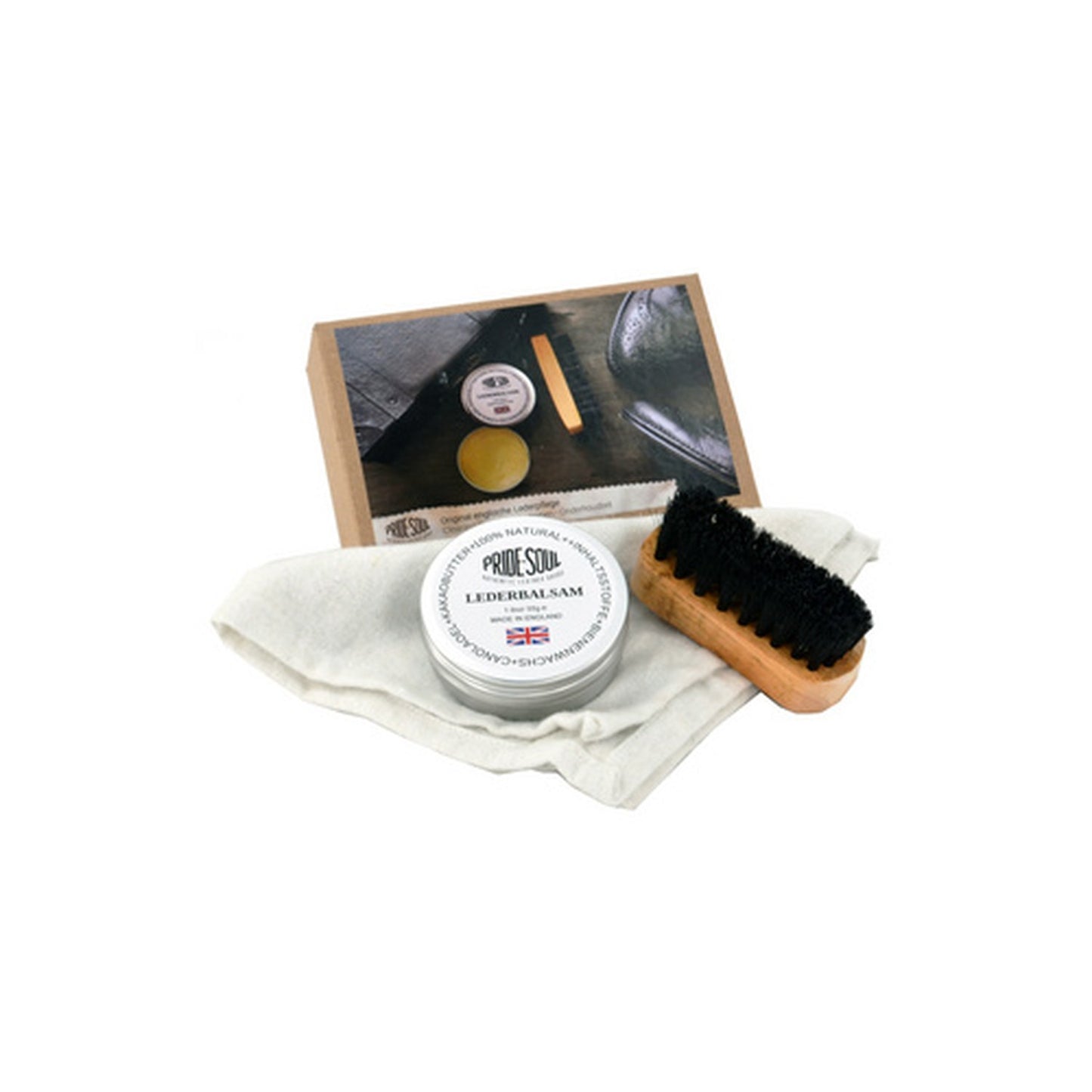 PRIDE&SOUL Kit d'entretien du cuir, 3 pièces