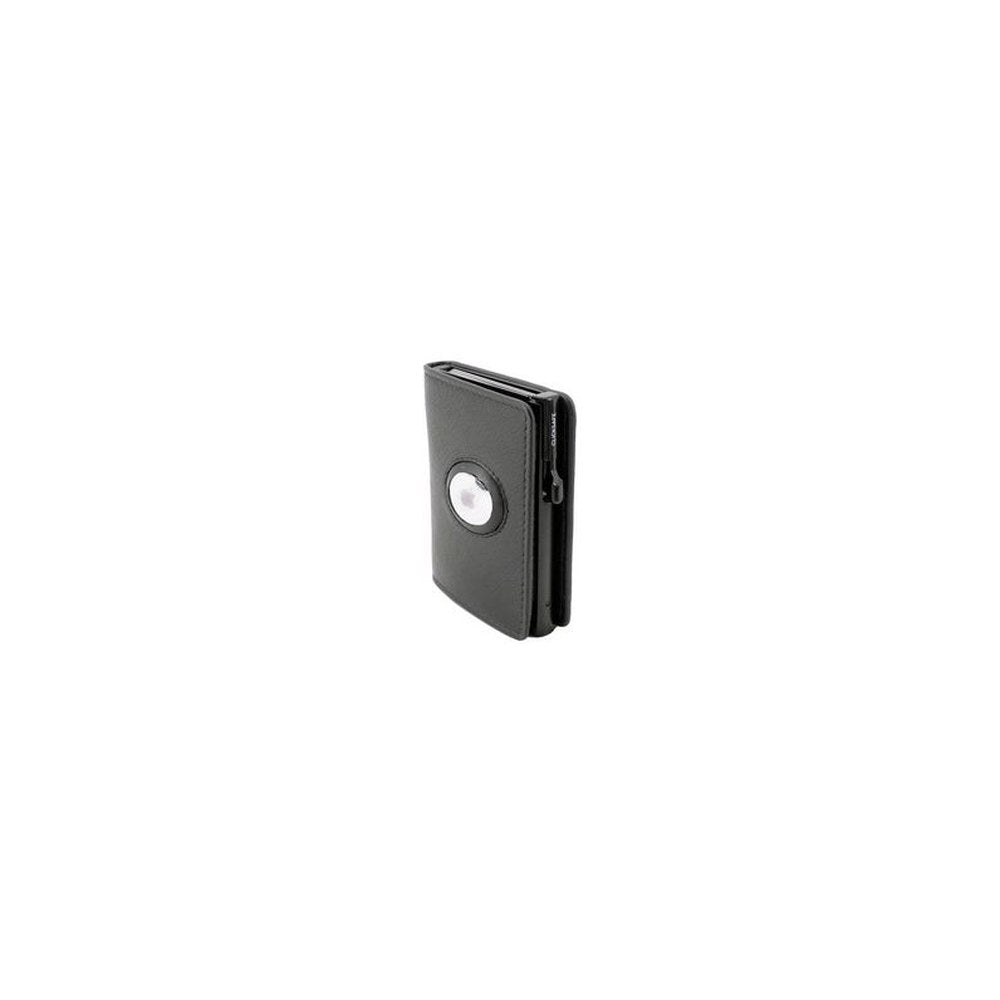 CLICKSAFE Portefeuille SLIM avec logement AirTag, noir