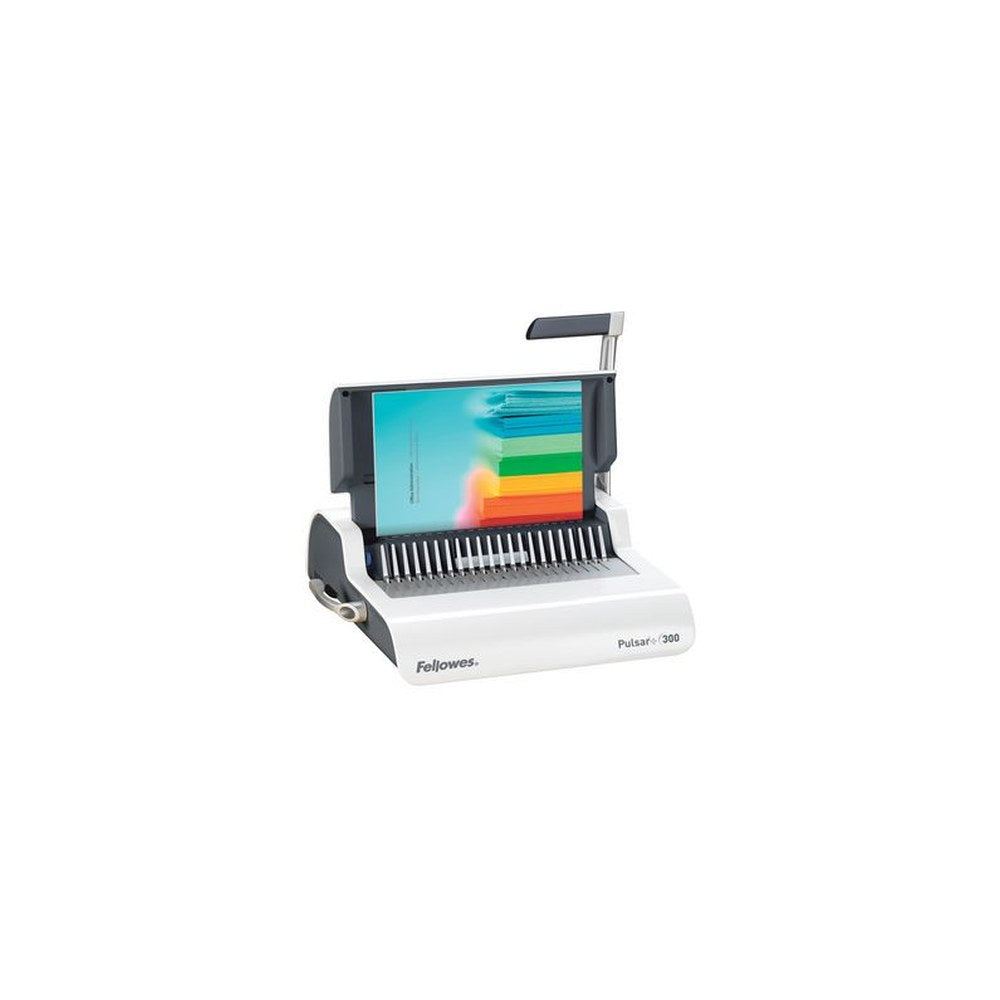 Fellowes Perforelieur plastique Pulsar +300, blanc/argent