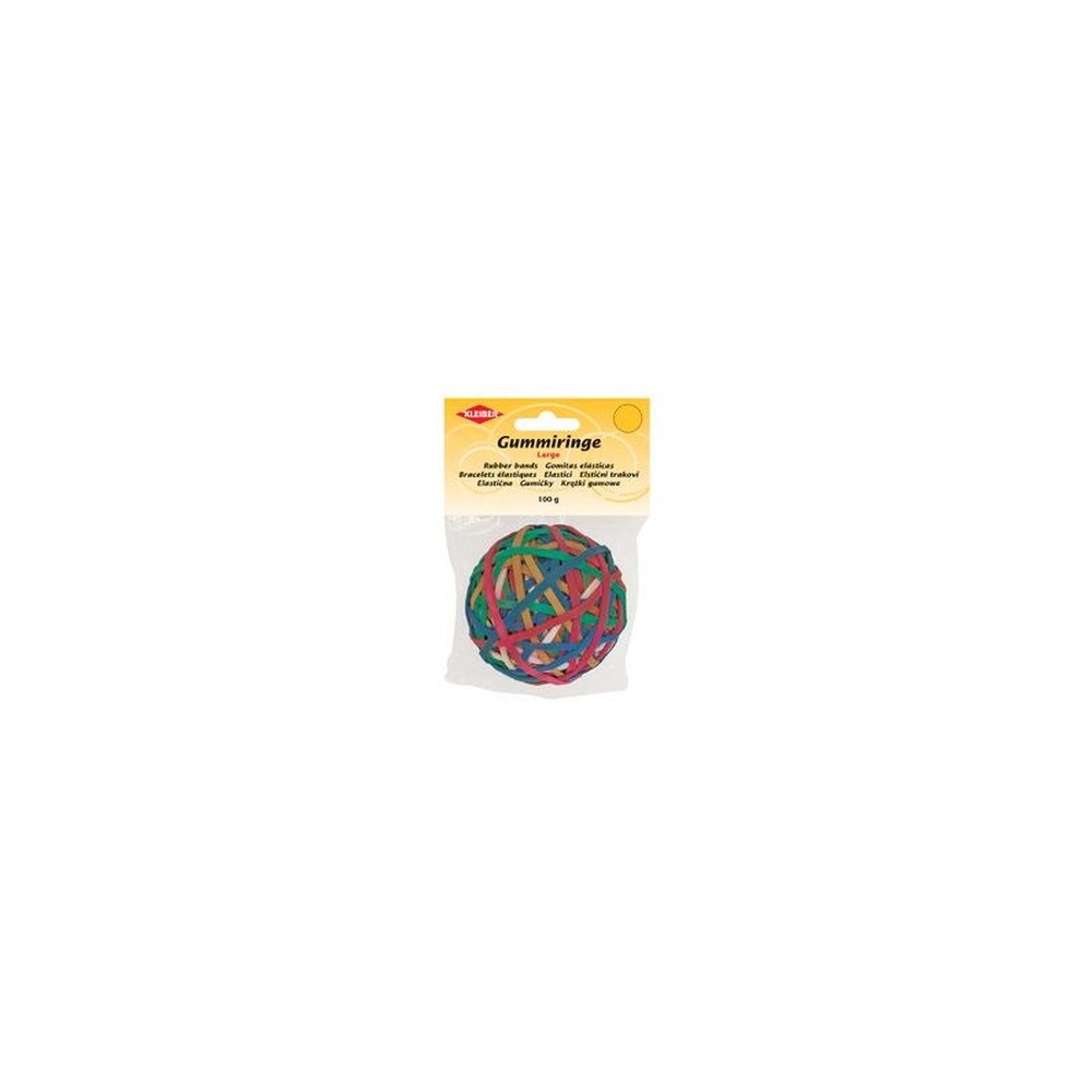 KLEIBER Balle de bracelets caoutchouc, couleurs assorties