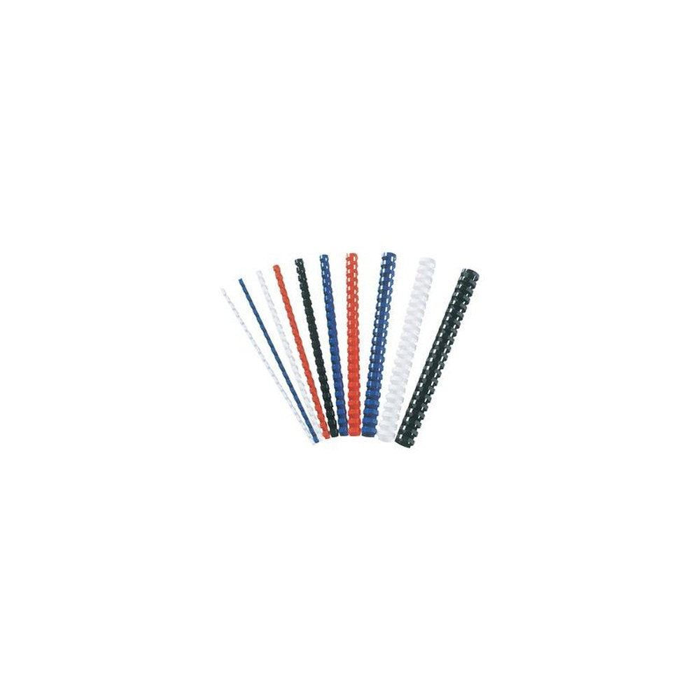 Fellowes Peigne à relier en plastique, A4, 8 mm, noir