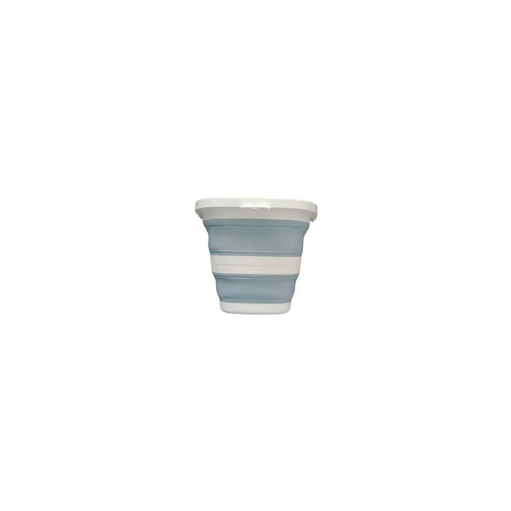 Linden Berg Seau, pliable, rond, 10 litres, pétrole/blanc