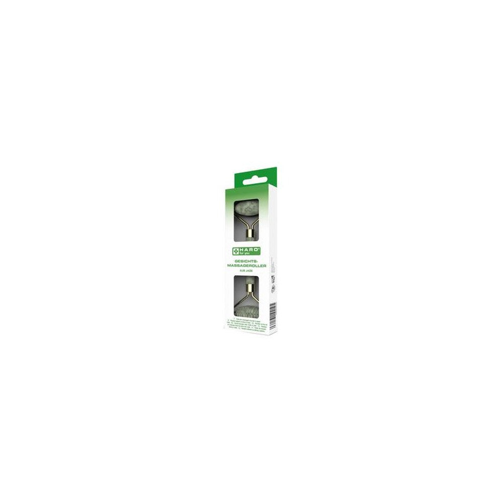 HARO Rouleau de massage facial, en jade, vert