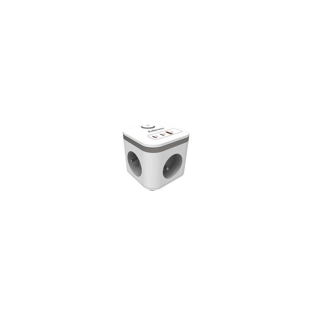 Fellowes Cube multiprise Power Cube, type E, blanc