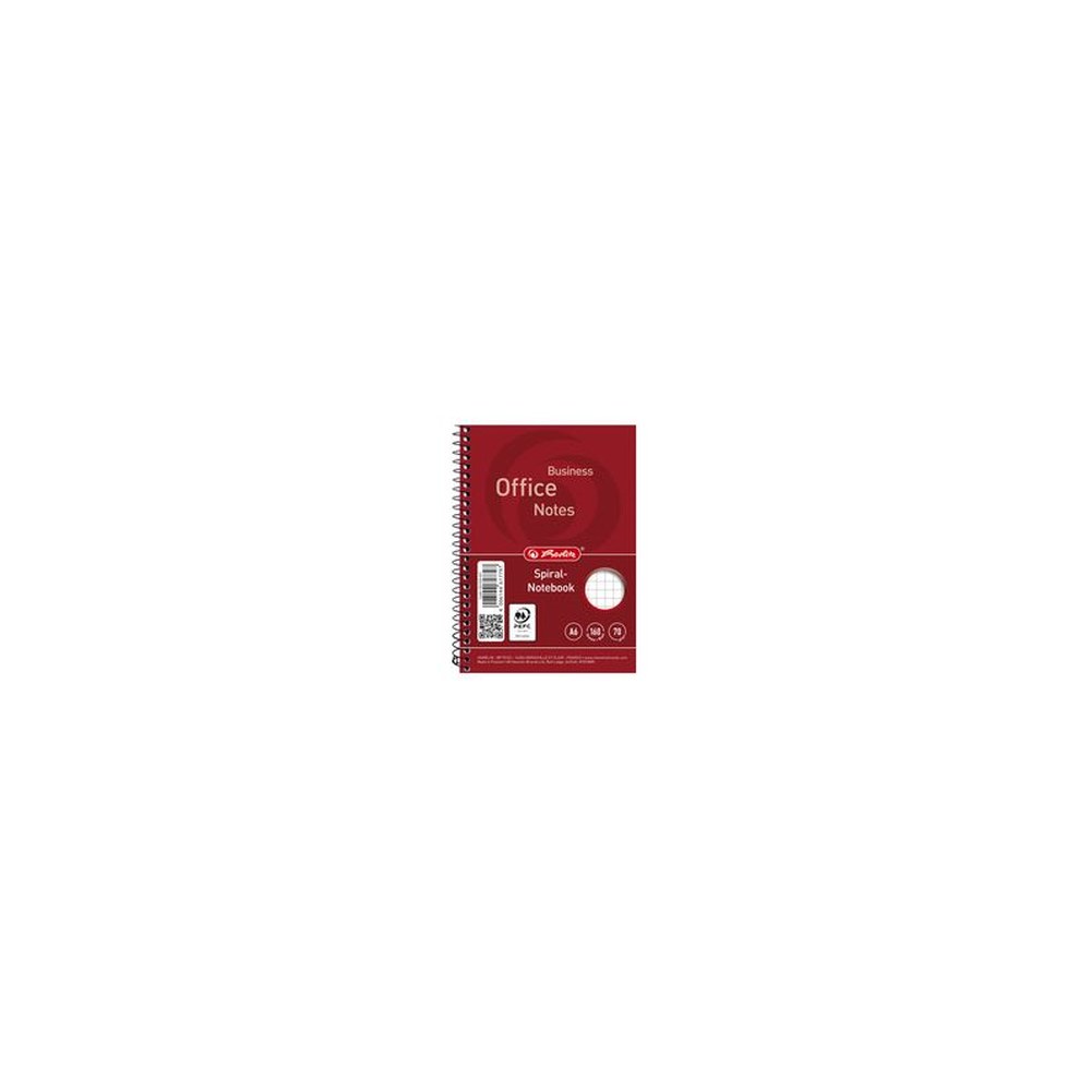 herlitz Notebook "college", A6, 160 feuilles, quadrillé