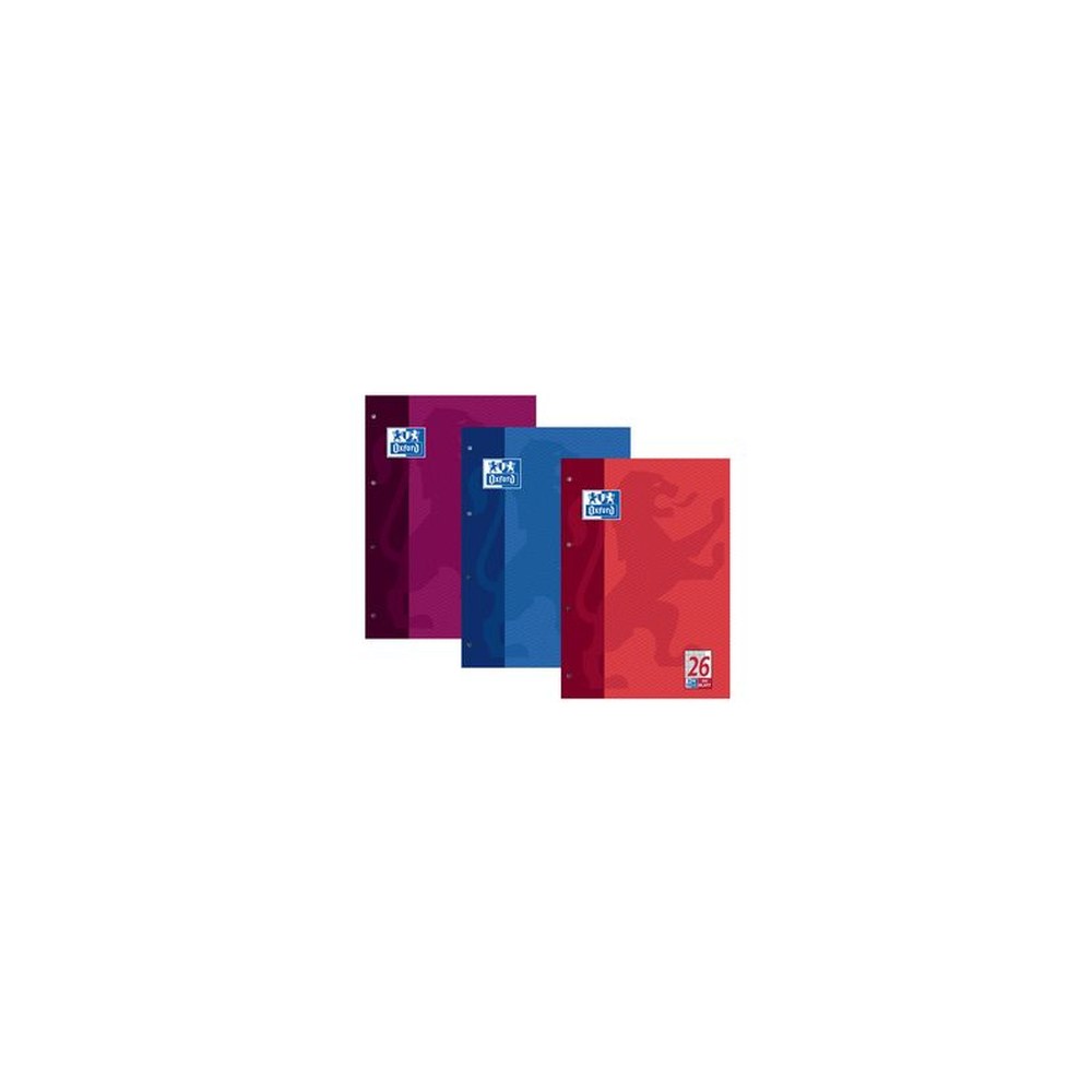 Oxford Cahier scolaire, A4, 100 pages, encollé en tête,