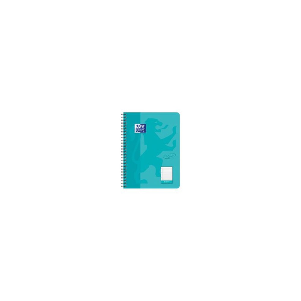 Oxford Cahier Touch, B5, ligné, 160 pages, bleu aqua
