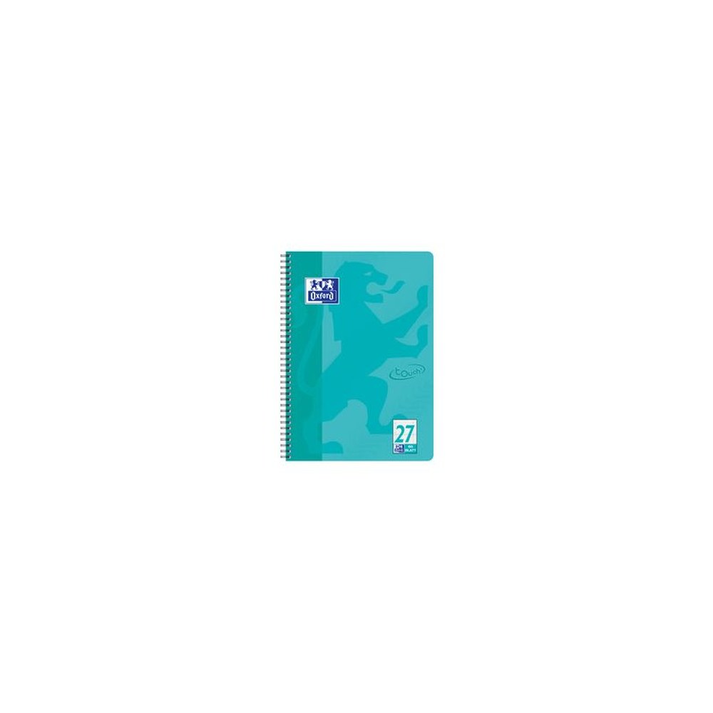 Oxford cahier Touch, A4+, ligné, 160 pages, bleu aqua