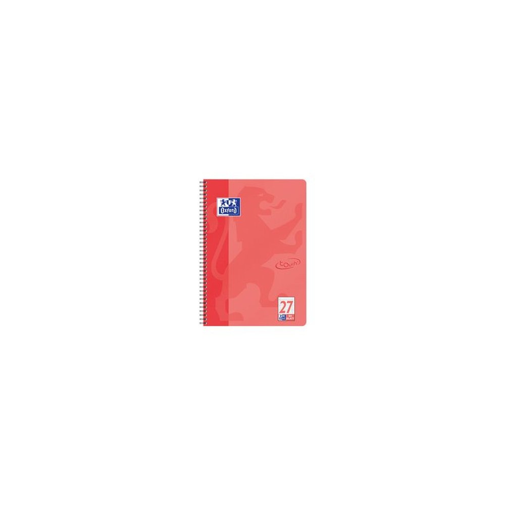 Oxford Cahier Touch, A4+, ligné, 160 pages, corail