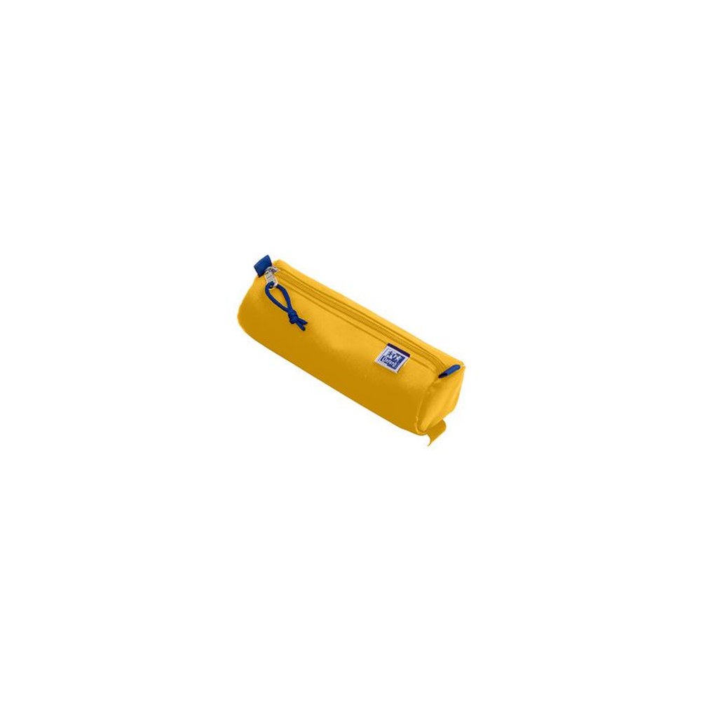 Oxford Trousse ronde, polyester, rond, grand, jaune
