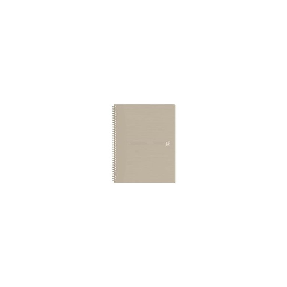 Oxford Cahier à spirales Origins, A4, ligné, beige