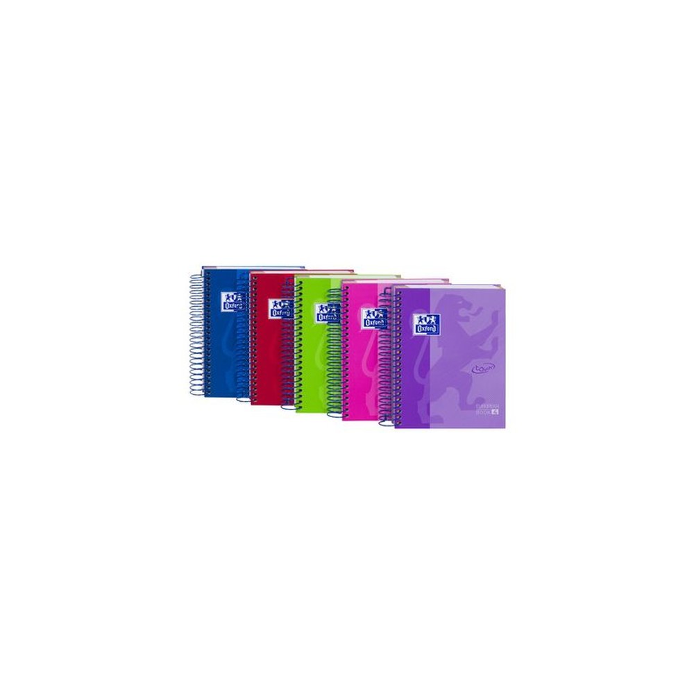 Oxford Cahier à spirale European Book Touch, A6, quadrillé