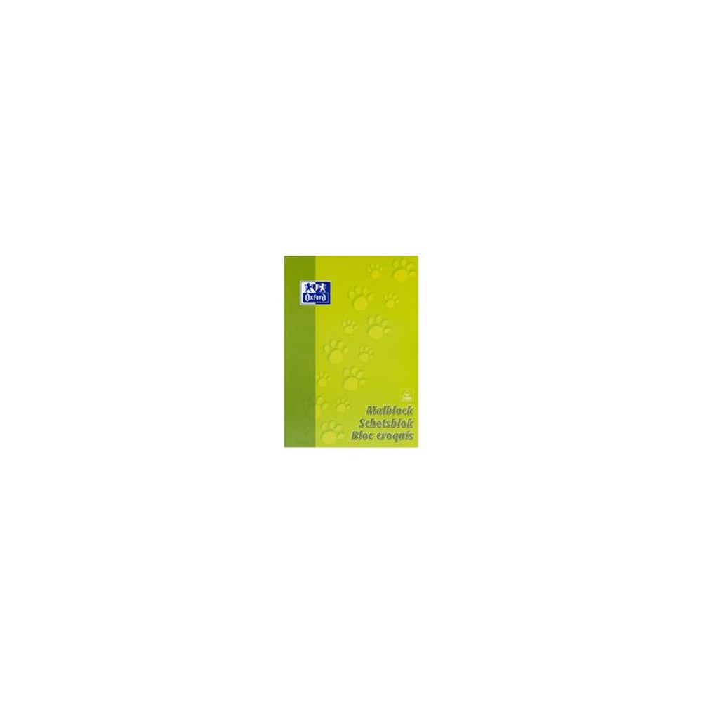 Oxford Bloc à dessin "Pattes", format A4, 100 feuilles