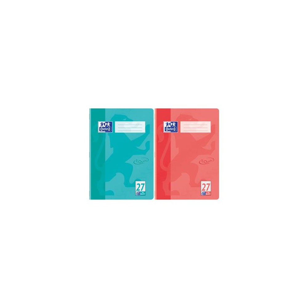 Oxford Schulheft "Touch", DIN A4, Lineatur 27, aqua