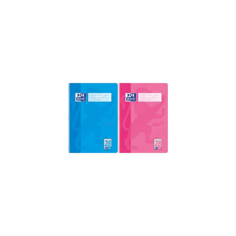Oxford Schulheft "Touch", DIN A4, Lineatur 28, rosa