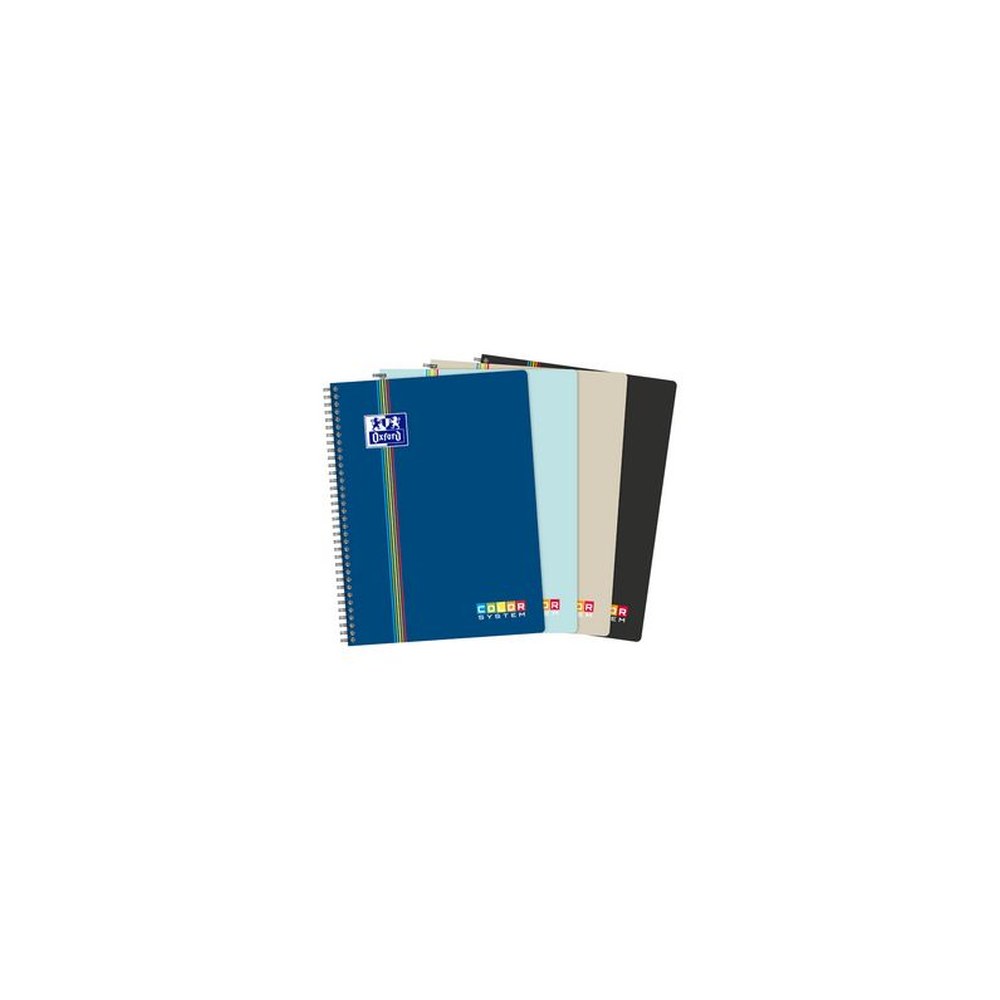 Oxford Cahier reliure intégrale COLOR SYSTEM, A4+, quadrillé