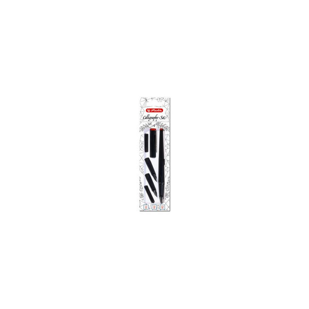 herlitz Kit de calligraphie, 5 pièces, noir