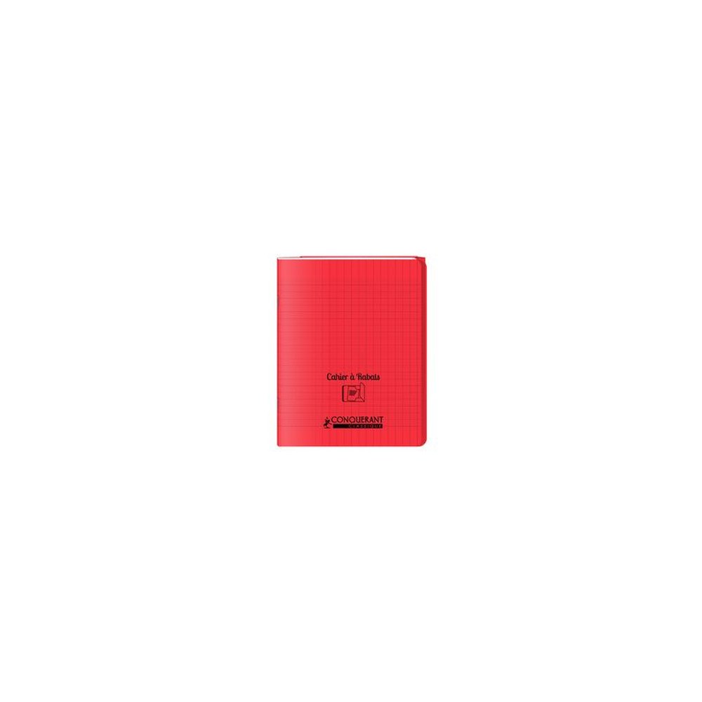 CONQUERANT CLASSIQUE Cahier à rabat 170 x 220 mm, rouge