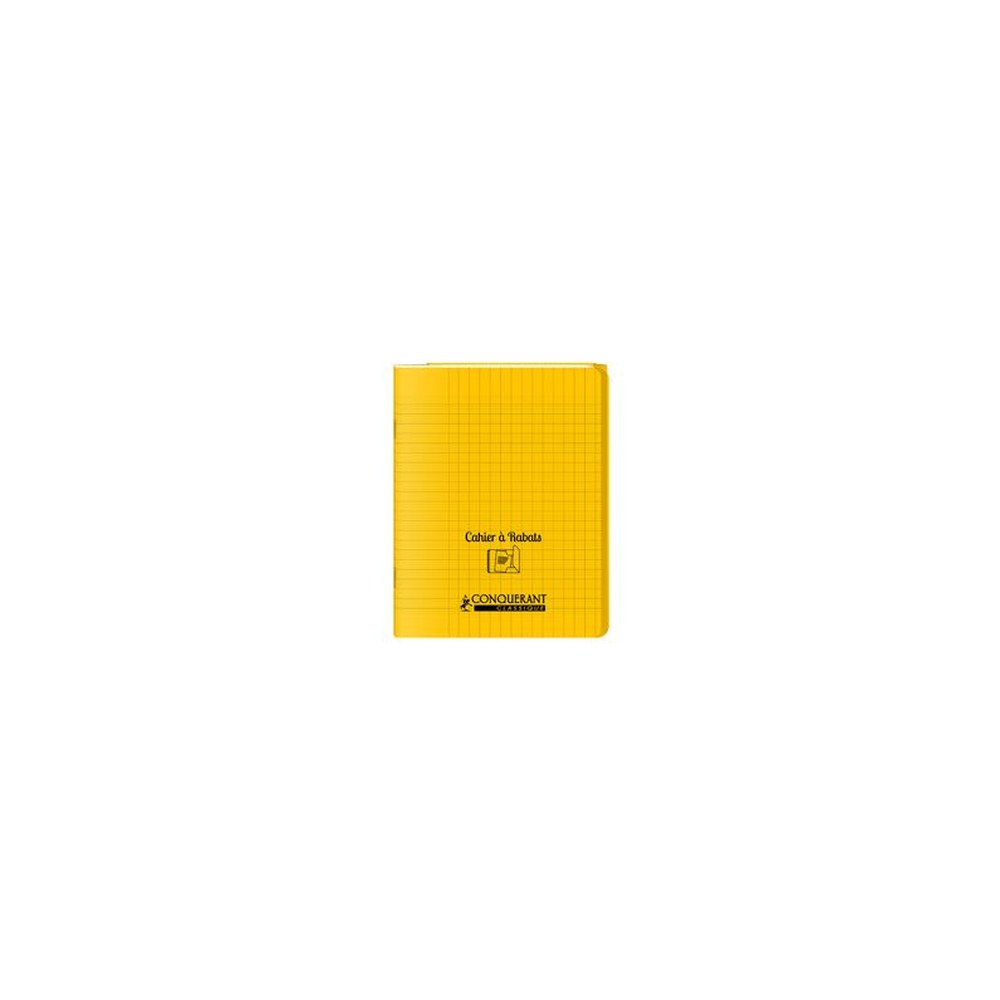 CONQUERANT CLASSIQUE Cahier à rabat 240 x 320 mm, jaune