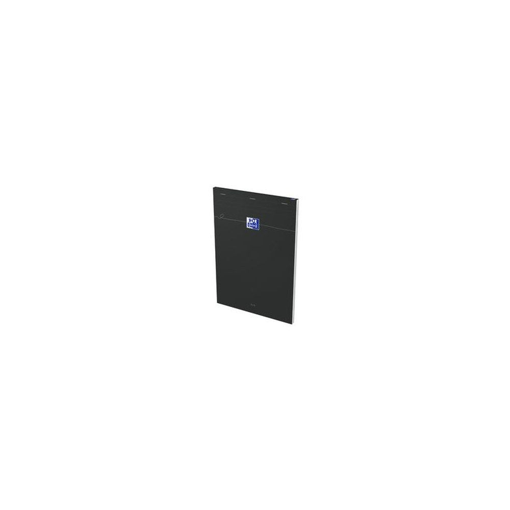 Oxford Bloc-notes Smart, A4, quadrillé, 80 feuilles, noir