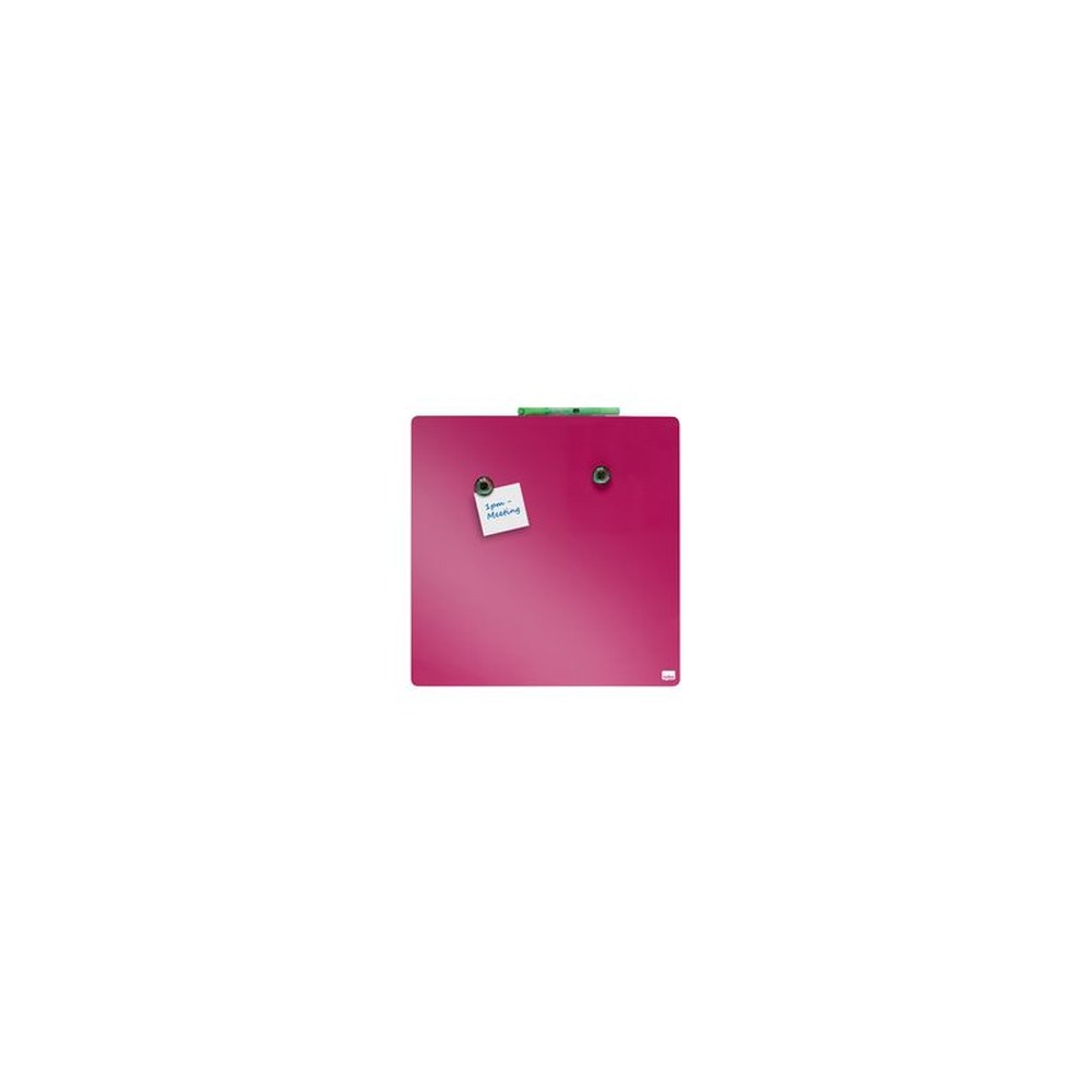 nobo Tableau mémo carré, (L)360 x (H)360 mm, rose vif