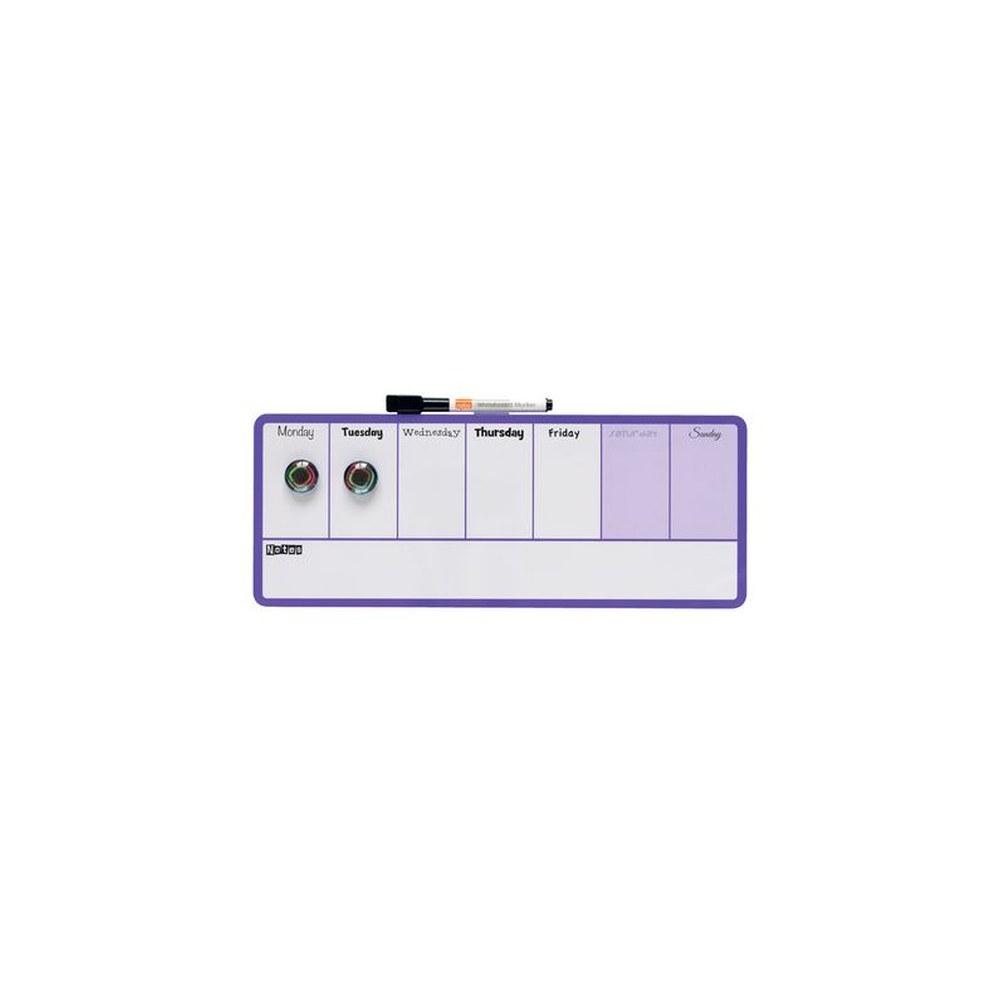 nobo Tableau blanc planning hebdomadaire, (L)360 x (H)140 mm