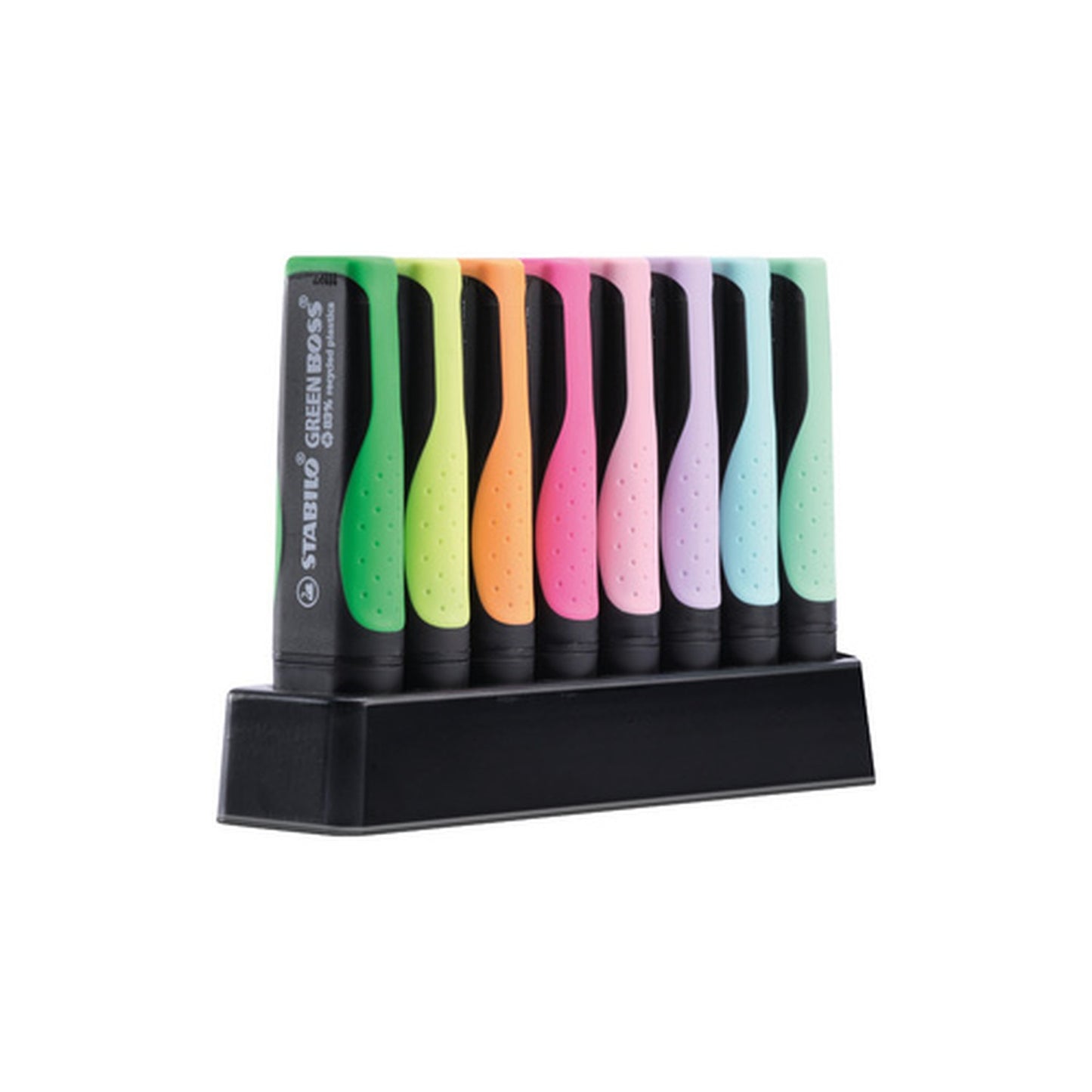 STABILO Surligneur GREEN BOSS Pastel, set de bureau de 8