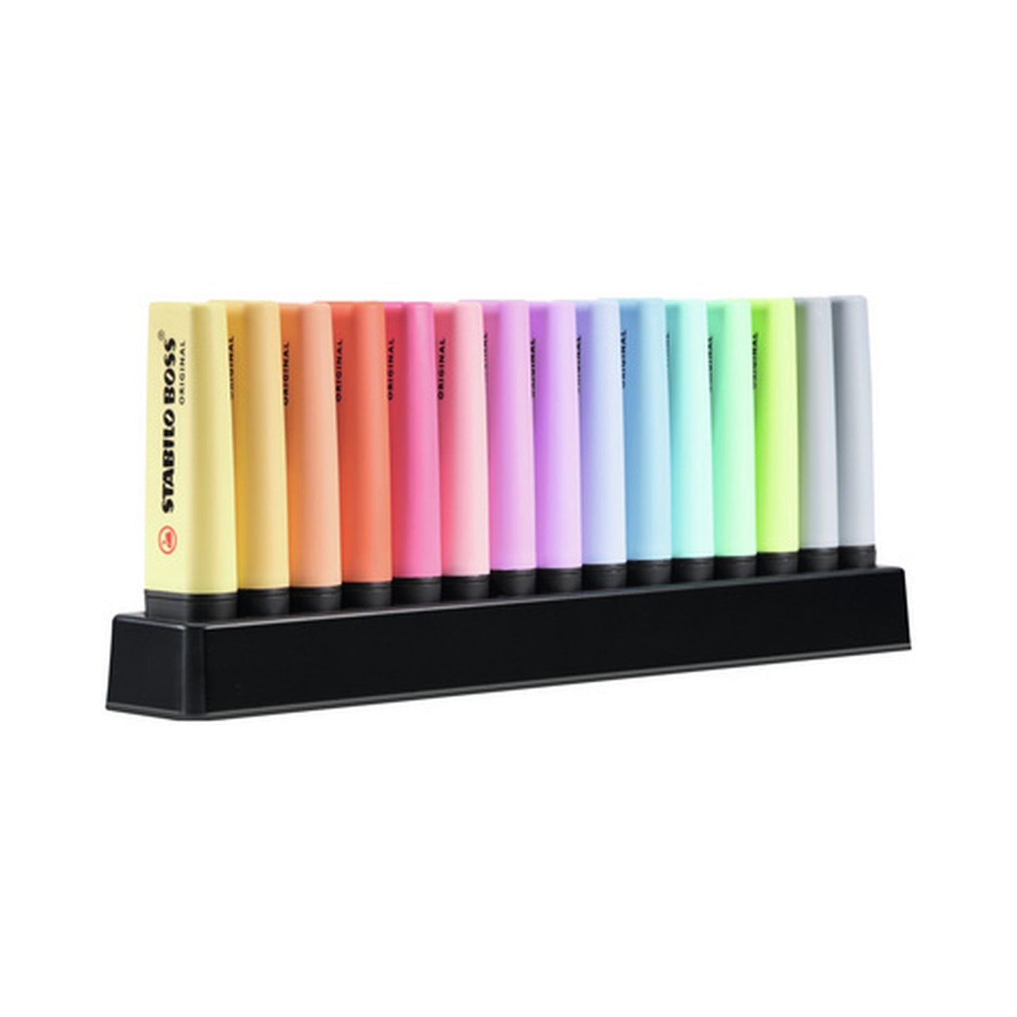 STABILO Surligneur BOSS ORIGINAL PASTEL, set de table de 15