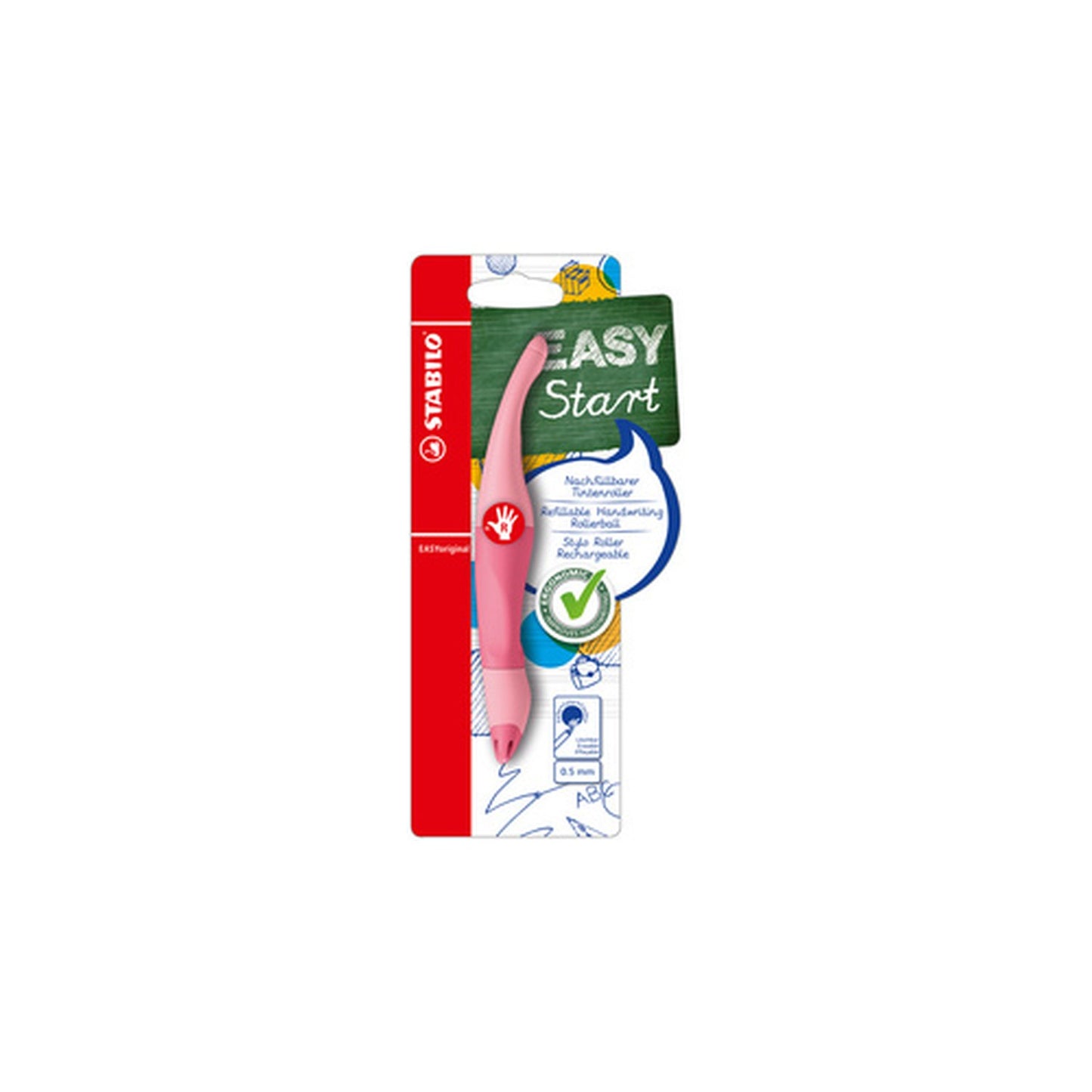 STABILO Stylo roller EASYoriginal, gauchers, rouge