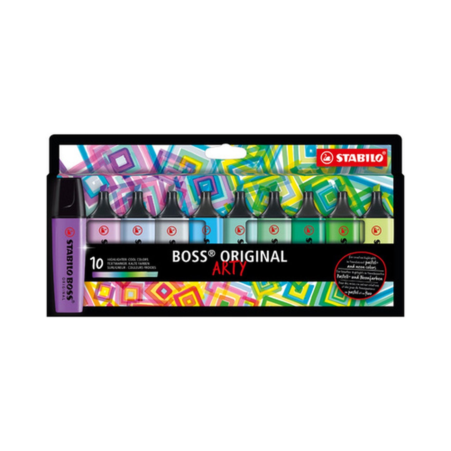STABILO Surligneur BOSS ORIGINAL, étui carton ARTY de 10