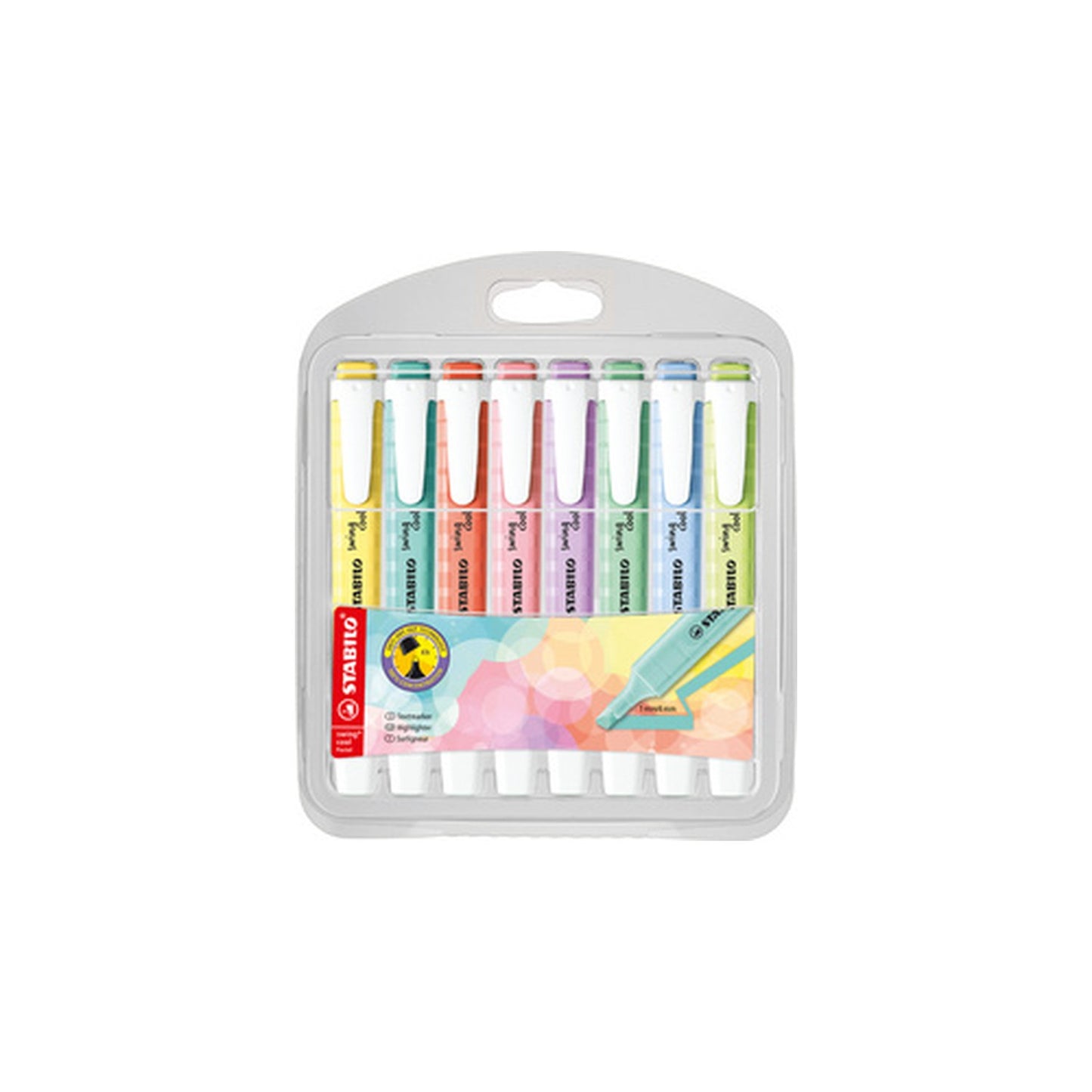 STABILO Surligneur swing cool Pastel, étui en PET de 8